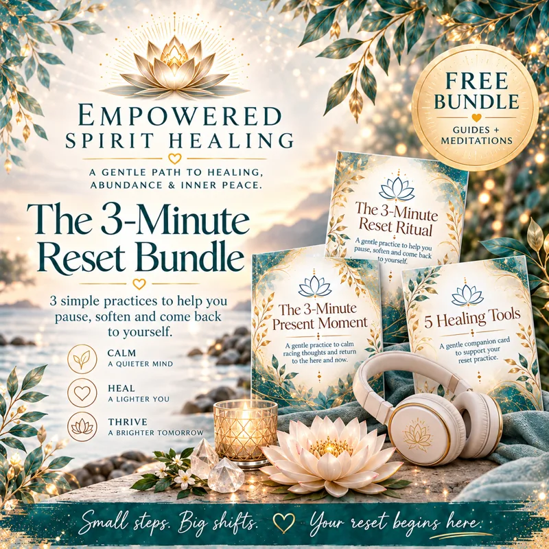 The 3-Minute Reset bundle with guided practices and ritual cards